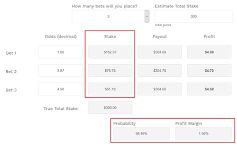 arbitrage kalkylator